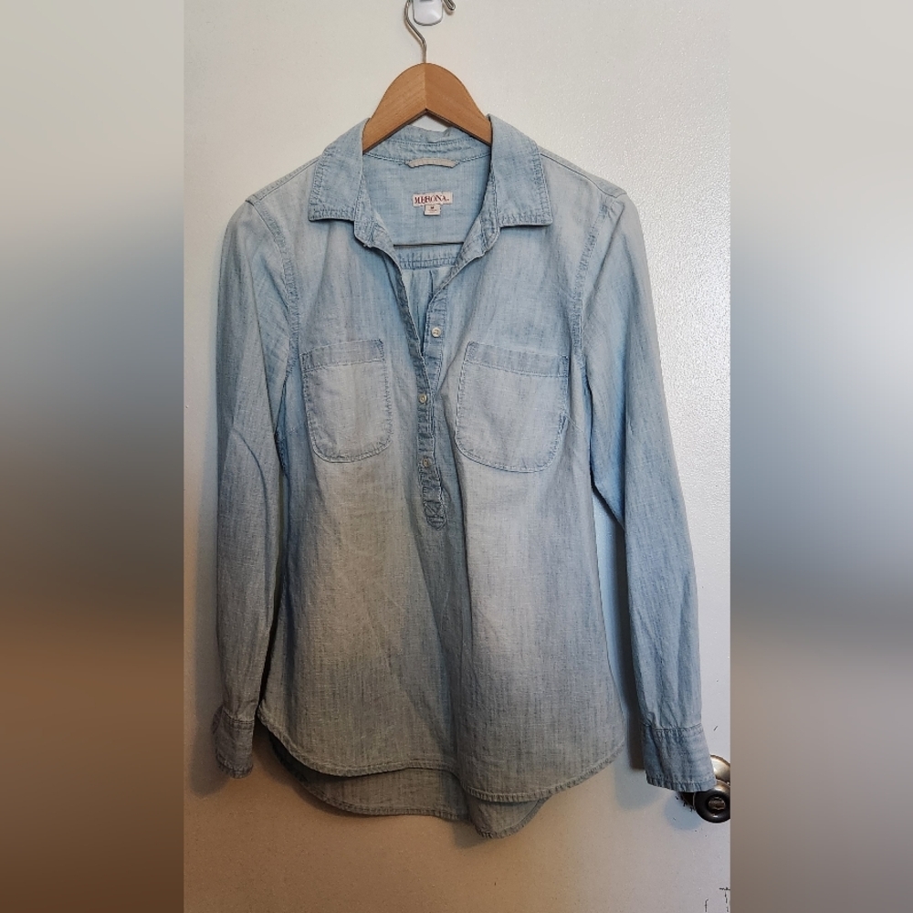 Merona Sky Blue Casual Shirt